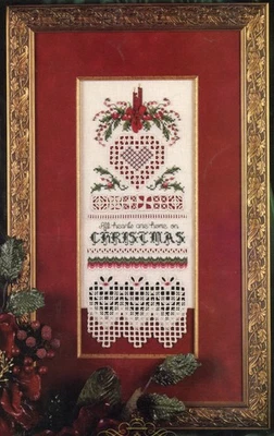 All Hearts Are Home On Christmas Cross Stitch And Hardanger Pattern Emie Bishop - Image 1 of 4