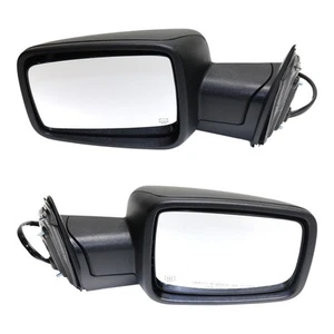 Mirrors Set For 2014-2018 Ram 1500 Power Fold Power Adjust Heated Puddle Light - Picture 1 of 12