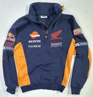 Repsol Honda HRC Racing Team Pullover Sweatshirt Red Bull MotoGP Jacket Men’s S - Image 1 of 4