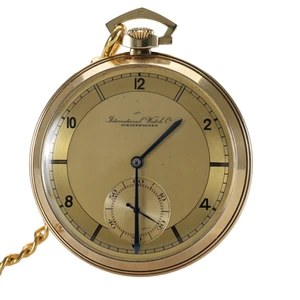 IWC 14k Solid Gold Pocket Watch 55231 Movement 83 Grams - Picture 1 of 15