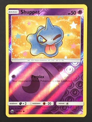 Pokemon TCG Shuppet 64/168 SM Celestial Storm Reverse Holo Common LP - Image 1 of 4