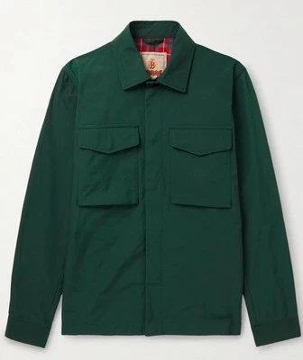 Jaqueta overshirt masculina de popeline Baracuta tamanho 46 nova em folha com etiquetas - Imagem 1 de 4