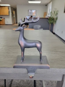 New with Tags VTG 2001 Jo-Ann Stores Cast Iron Reindeer Stocking Hanger/ Holder  - Picture 1 of 24