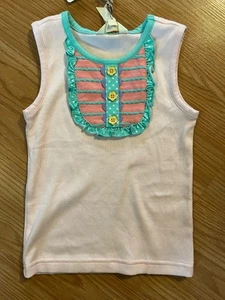 Matilda Jane NWT Cat’s Cradle The Adventure Begins Pink Ribbed Tank Girls 4 - Picture 1 of 3