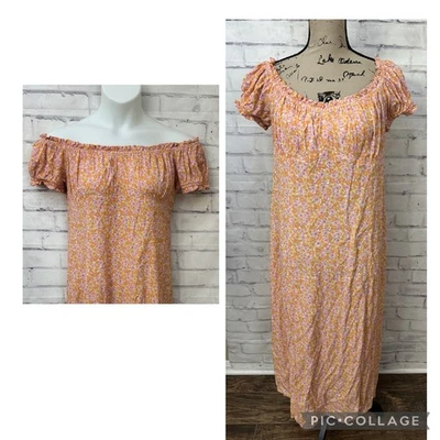 H&M Milkmaid Dress Large Y2K Festival Fairy cottagecore peasant romantic boho - Image 1 of 4
