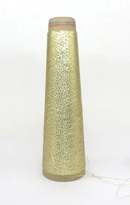 Unbranded Metallic Gold Yarn Blending Filament MH Type Small Piece of Cone - Picture 1 of 3