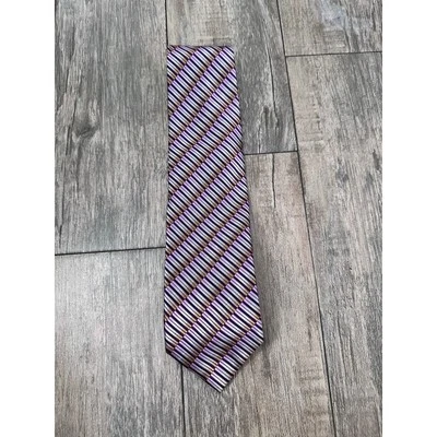 Corbata sirena Valentino reflectante bloque de color brillo transparente para hombre Foto 1 de 4