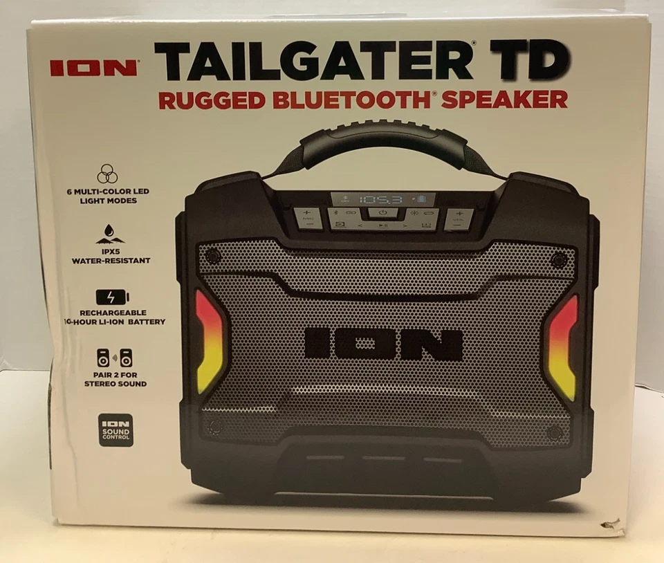 ION Audio Tailgater TD Rugged Bluetooth Speaker