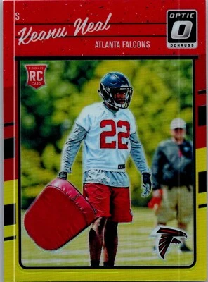 2016 Donruss Optic #125 Keanu Neal Red and Yellow - Image 1 of 2