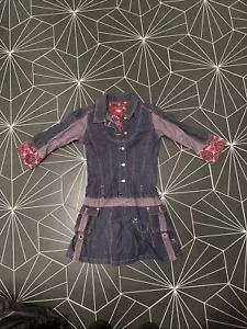 Oilily Girls Bohemian Jean Denim Jacket Dress Size 140 9-10 Years - Picture 1 of 6