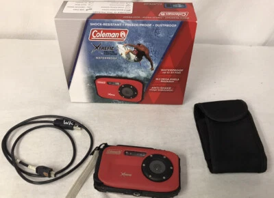 Цифровая камера Coleman Xtreme C5WP-R 16,0 Мп - красная с картой micro SD 8 ГБ - Изображение 1 из 4