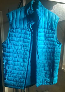 Solaris Puffer Vest Adult Men size L Blue Used - Picture 1 of 7