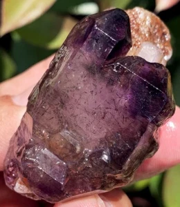 ¡Diamante 56,9 g! Cristal de cuarzo amatista cabello esquelético Super Seven Zimbabwe ie3756 - Imagen 1 de 13