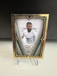Benzema Real Madrid France Futera Unique Trio Gold frame Low Numbered 04/10 - Picture 1 of 2