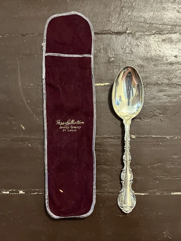 Gorham Sterling Silver STRASBOURG Tablespoons/Serving Spoons, 8.5" w/ sleeve Cover