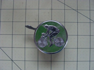 VINTAGE LOWE ITALY GREEN MAN BICYCLE BELL - Image 1 of 3