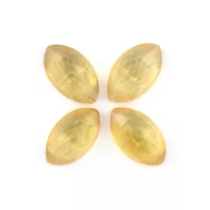 JUEGO DE 2 PIEZAS CITRINO DORADO 7x4 mm corte rosa marquesa todo natural f-4951 - Imagen 1 de 1
