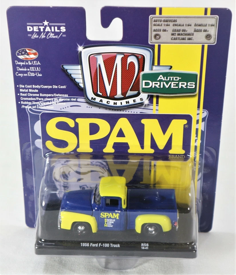 1956 FORD F-100 TRUCK DIE-CAST 1:64 SCALE MODEL CAR SPAM - Image 1 of 4
