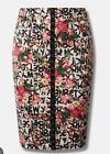 NEW Betsey Johnson Light Weight Ponte Snap Front Pencil Skirt Size 2