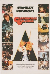 Postal publicitaria de película naranja mecánica de Stanley Kubrick 4"x6" 13214a - Imagen 1 de 7