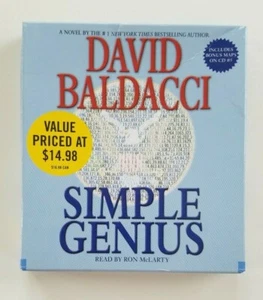 David Baldacci Simple Genius Audiobook Read by Ron McLarty 5 CDs Fiction. - Picture 1 of 6