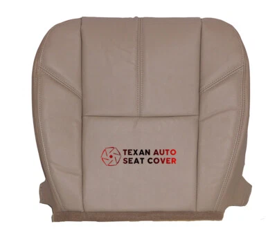 2011, 2012 GMC Sierra 1500 2500 3500 SLT, SLE Driver Bottom Vinyl Seat Cover Tan - Image 1 of 4