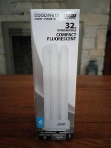 Feit Electric Cool White 32W Replacement Bulb Compact Fluorescent 4 Pin - Picture 1 of 10