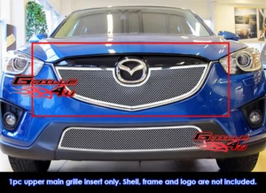 Se adapta a los insertos de parrilla de malla de acero sin tallo para Mazda CX-5 2012-2014 - Imagen 1 de 2