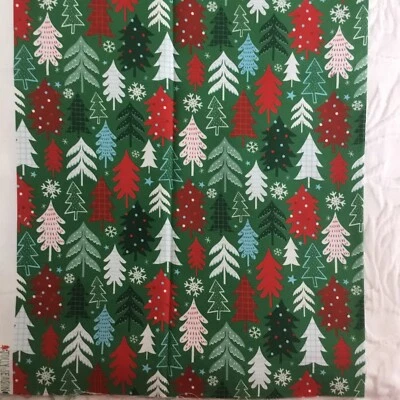 Moda JOLLY SEASON 35345 13  Christmas Trees ABI HALL Quilt Fabric ~ FQ 18” x 22” - Image 1 of 2