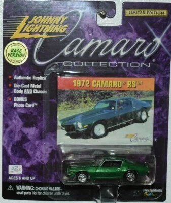 JOHNNY LIGHTNING CAMARO COLLECTION 1972 CAMARO RS RACE VERSION WHEELS RARE - Image 1 of 4