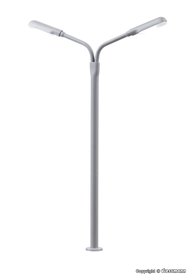 Viessmann 6995 Spur-TT  Peitschenleuchte doppelt LED weiß  1:120 - Bild 1 von 1