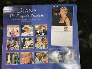 Princess Di Diana 1998 Calender Photographs Memories Of Wales peoples - Picture 1 of 4