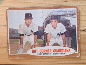 1962 Topps #163 Clete Boyer Gardner Hot Corner Guardians New York Yankees - Picture 1 of 2