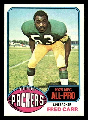 1976 Topps Fred Carr #360 - Green Bay Packers - Image 1 of 2