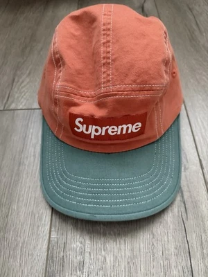 Кепка лагерная Supreme 2-цветная саржа оранжевая - Изображение 1 из 3