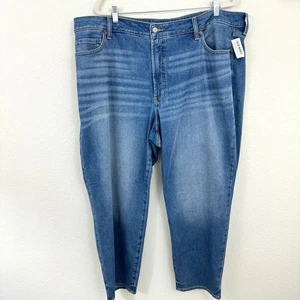 Old Navy Women's High Rise OG Straight Built In Warm Jeans Blue Size 24 - Picture 1 of 10