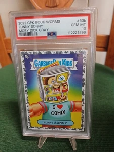 2022 GPK BOOK WORMS #63b FUNNY SONNY MOBY DICK GRAY /199 - Picture 1 of 2