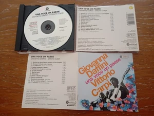 GIOVANNA DAFFINI GIOVANNI CARPI RARO CD y 1996 una voce un paese FOLK ROCK ITA - Foto 1 di 24