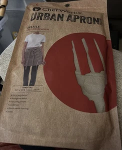 NEW Chef Works Boulder Bib Apron Urban Collection 2 Pockets Grilling Mens Gift - Picture 1 of 2