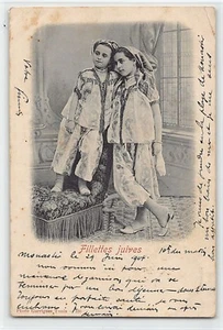 JUDAICA - Tunisia - Jewish Girls - SEE SCANS FOR THE STATE - Publ. Garrigues 100 - Picture 1 of 2
