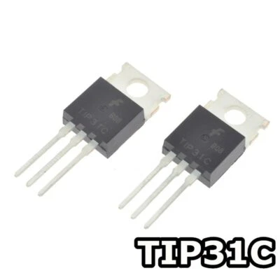 5pcs TIP31C NPN 3A 100V Power Transistor TO-220 Bipolar 40W - Image 1 of 4