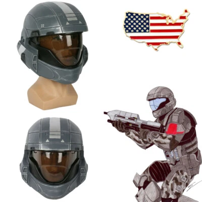 Xcoser Halo 3 ODST Resin Helmet Gray Mask Cosplay 1:1 Replica Prop Men Halloween - Image 1 of 4