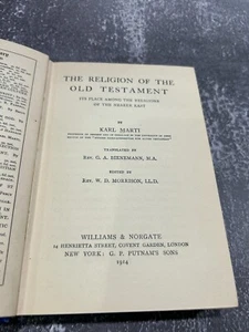 The Religion of the Old Testament by Karl Marti - Picture 1 of 10