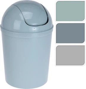 Mülleimer 19,5xH30 cm mit Schwingdeckel Abfalleimer Kosmetikeimer - Bild 1 von 1