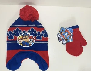 Paw Patrol Winter Beanie Mütze mit Handschuhen/Fäustlingen Neu mit Etikett - Bild 1 von 3