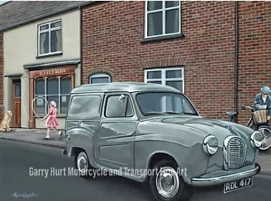 Austin A35 Van Transport British A3 edizione limitata stampa - Foto 1 di 1