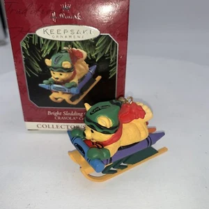 Hallmark Keepsake Ornament Bright Sledding Colors 1998-#10 in Crayola series - Picture 1 of 10