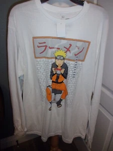 Naruto Shippuden Collection Naruto White Long Sleeve Tee Size XXL NWT - Picture 1 of 2