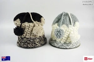 Granmen Fashion Ladies Winter Soft Beanie Pompom Ski Cap Hat (2 Colors) (B59) - Picture 1 of 10