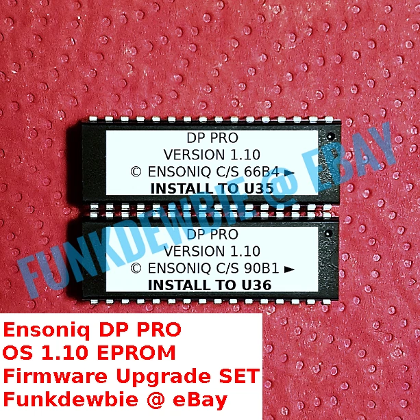 Ensoniq DP Pro OS 1.10 EPROM Firmware Upgrade SET / New ROM Final Update Chips - Image 1 of 3